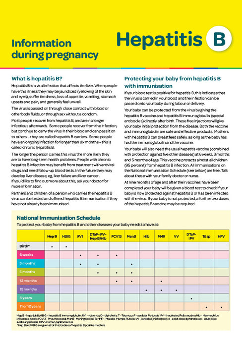 Information during pregnancy