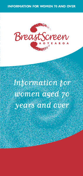 Information for Women Aged 70 Years and Over - HE10120