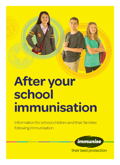 After Your School Immunisation - HE1313