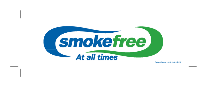 Smokefree at All Times – Sticker - HE1510
