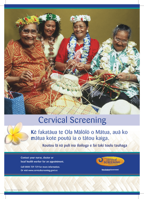 Cervical Screening – Tokelauan version - HE1829