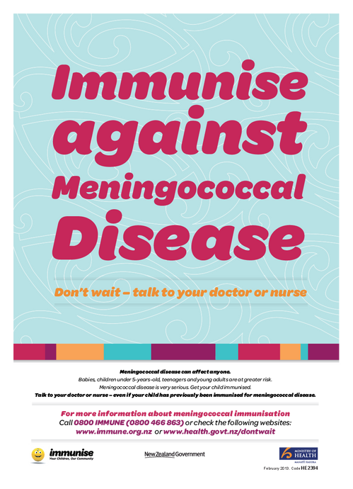 Immunise Against Meningococcal Disease (poster) - HE2394
