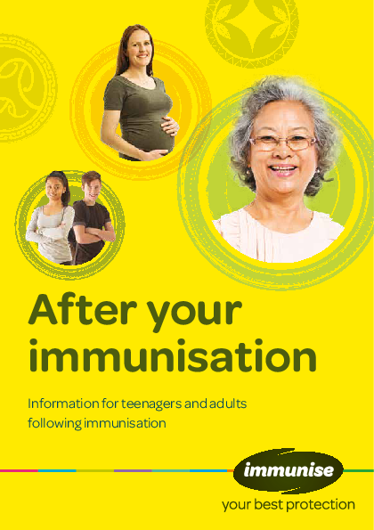 After your immunisation - HE2505