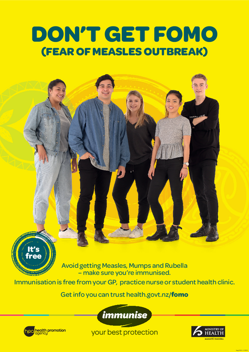Young Adults MMR Immunisation Campaign Poster - HE2558