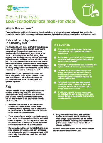 Behind the hype: Low-carbohydrate high-fat diets  NPA267