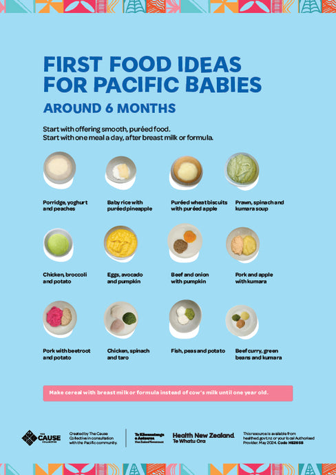 First food ideas for Pacific babies around 6 months English HE2658