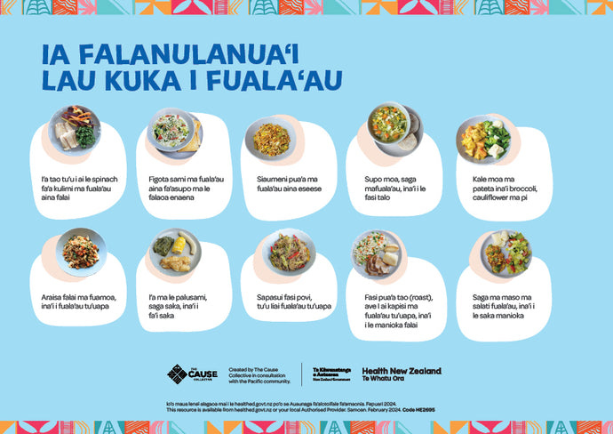 Ia falanulanua‘i lau kuka i fuala‘au Colour our meals with veggies Samoan HE2695