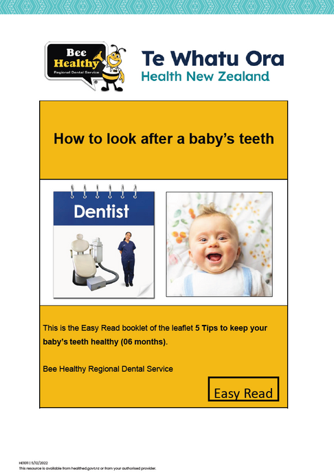 How to look after a baby's teeth - Easy-read english - HE1011
