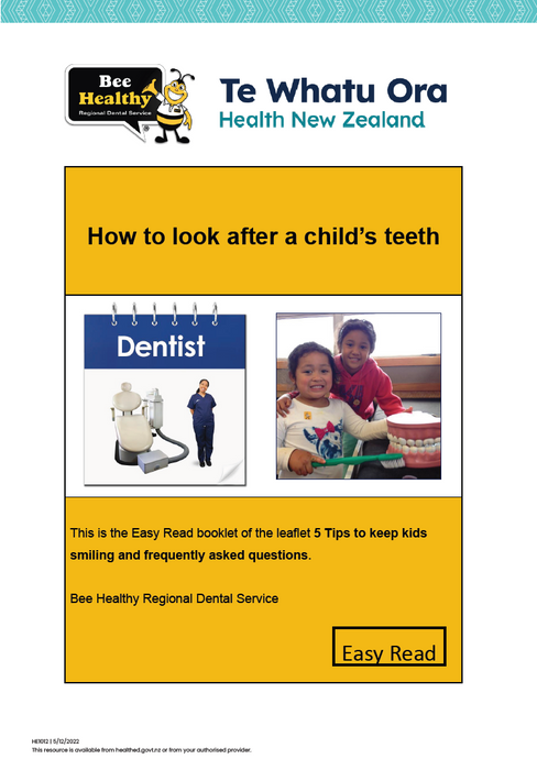 How to look after a child's teeth - Easy-read english - HE1012