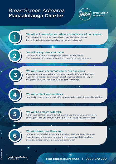 Breastscreen Aotearoa Manaakitanga Charter – Pacific – HE10138