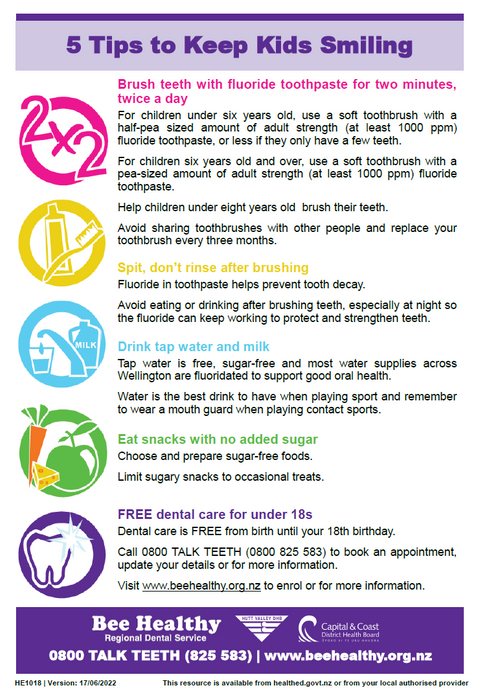 5 Tips to Keep Kids Smiling - English - HE1018