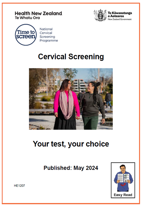 Cervical screening: your test, your choice Easy Read HE1207
