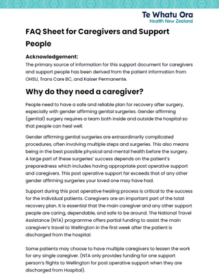 Medical Faq Sheet Examples FAQ sheet for caregivers and support people - HE1294 – HealthEd