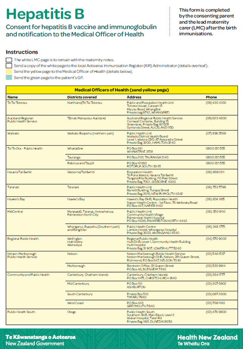 Hepatitis B: Consent Form - HE1446