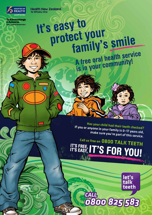 HE2269 It's easy to protect your family's smile poster