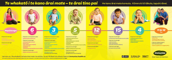 Immunise - their best protection - te reo Māori