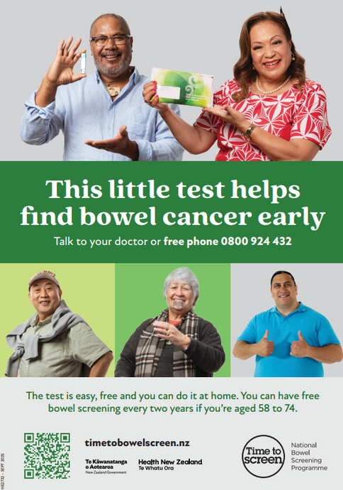 This little test helps find bowel cancer early 58 to 74 years - HE2732-58YR