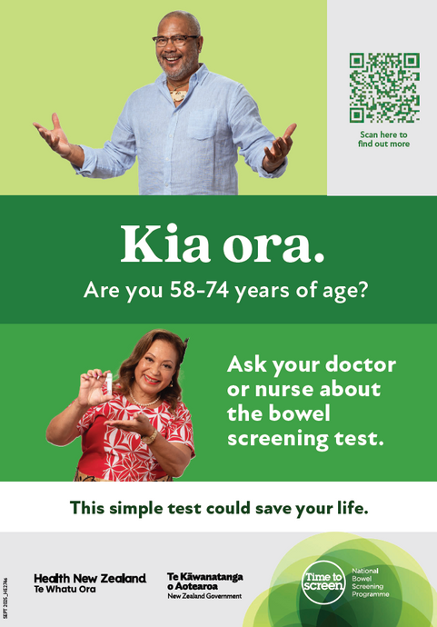 Bowel screening primary care desk stand 58 to 74 - HE2746-58YR
