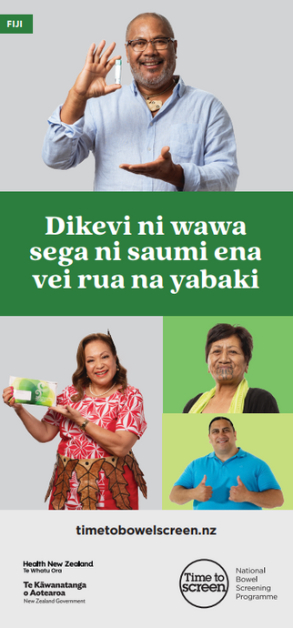Free bowel screening every two years 58 to 74 years – Vosa Vakaviti (Fijian) - HE2776