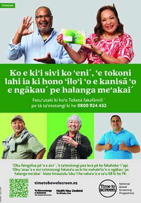 This little test helps find bowel cancer early 58 to 74 years - Tongan - HE2804