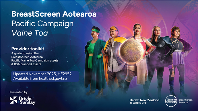 BreastScreen Aotearoa Pacific campaign Vaine Toa provider toolkit - HE2952