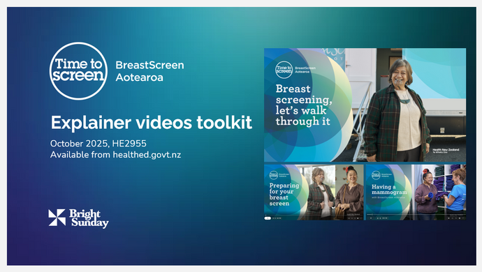 BreastScreen Aotearoa Explainer videos toolkit - HE2955