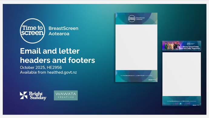 BreastScreen Aotearoa Email and letter headers and footers - HE2956