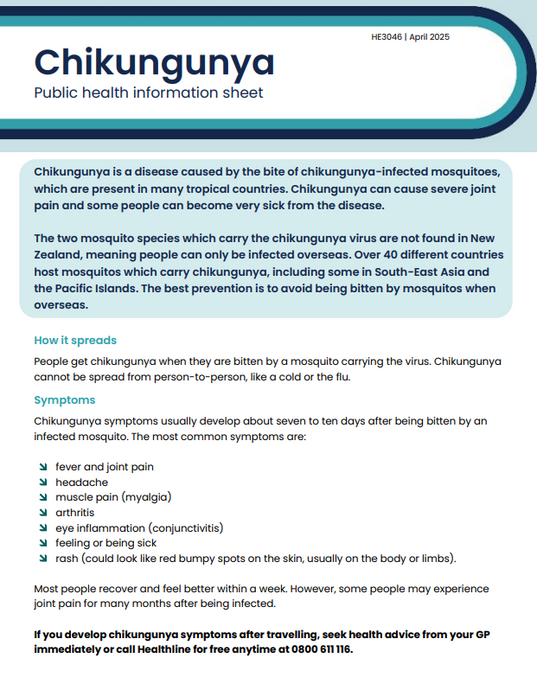 Chikungunya public health information sheet - English - HE3046