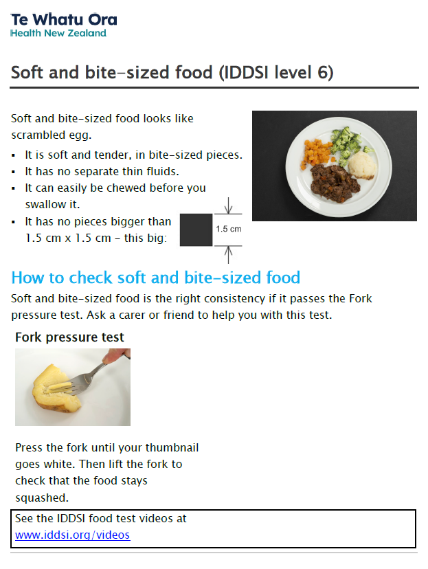 Soft and bite-sized food (IDDSI level 6) - HE4006 – HealthEd
