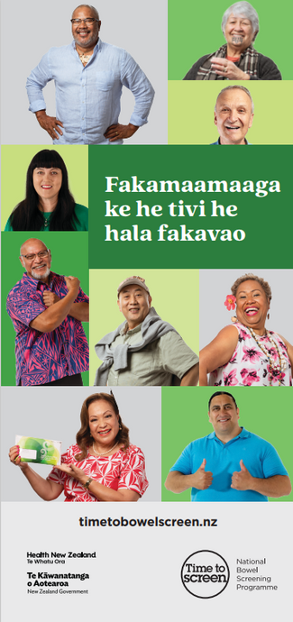 Fakamaamaaga ke he tivi he hala fakavao - All about bowel screening - Niuean no age - HE7505