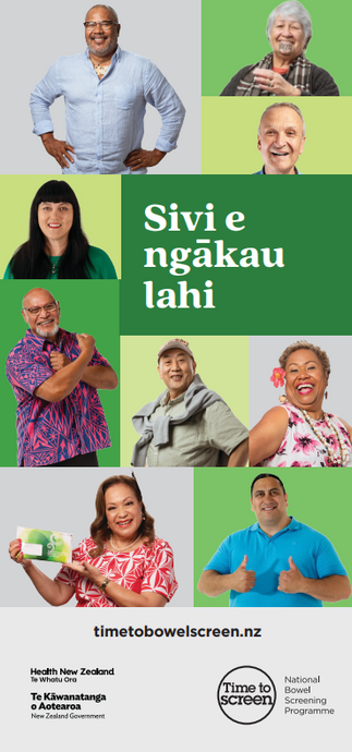 Sivi e ngākau lahi - All about bowel screening - Tongan no age - HE7508