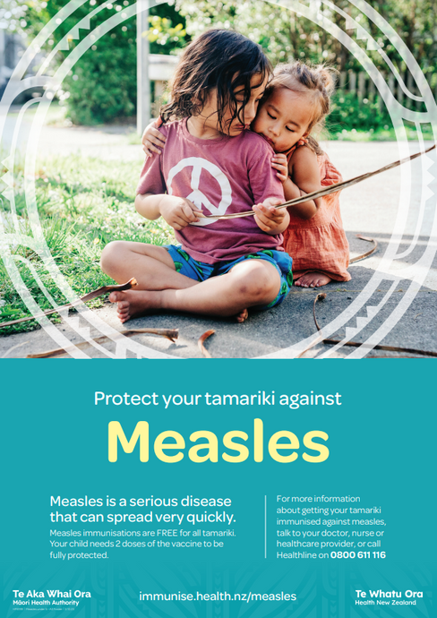 Protect your tamariki against measles poster - HP8199