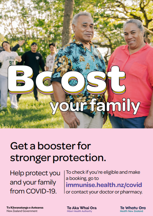 COVID-19 Boost your family poster - NIP8805