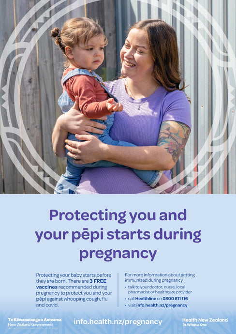 Protecting your pēpi starts in pregnancy - A3 poster - NIP8861