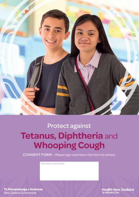 Protect against tetanus, diphtheria and whooping cough - consent form - NIP8903