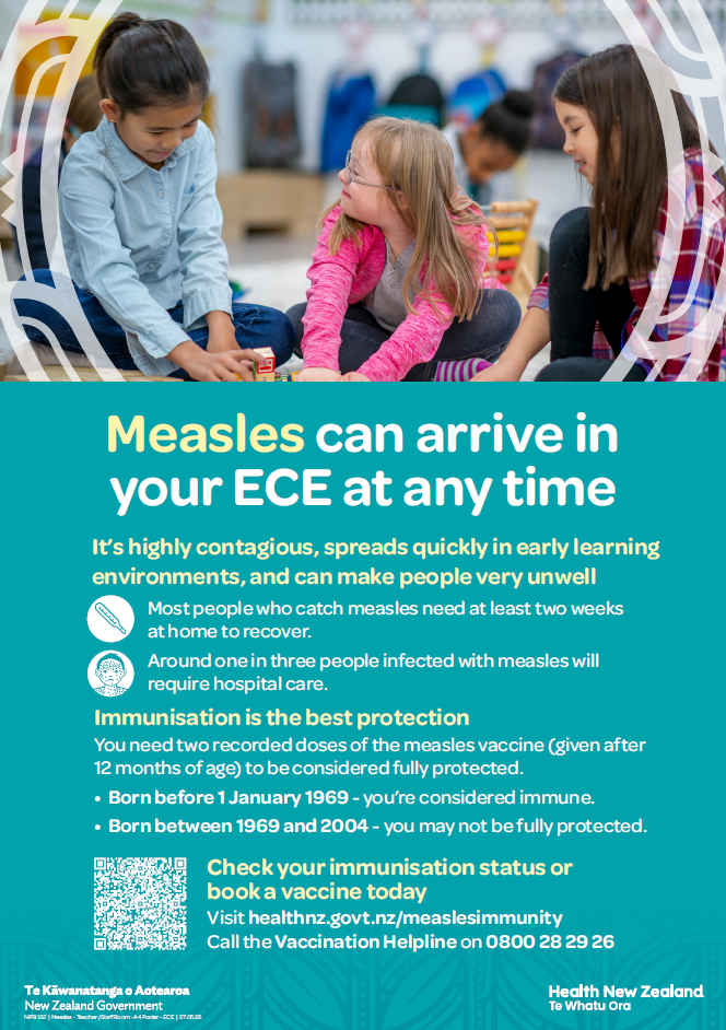 Measles can arrive in your ECE at any time - NIP9162 – HealthEd