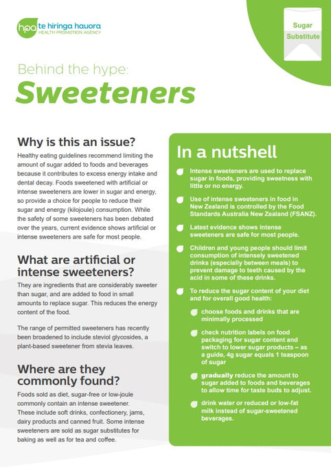 Behind the hype: Sweeteners