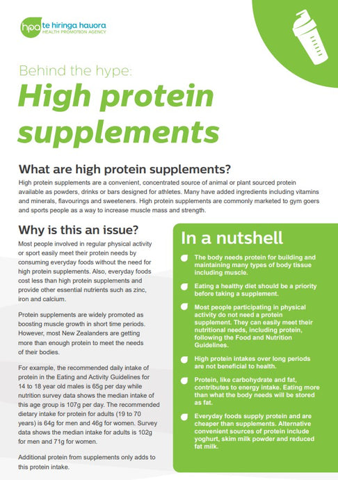 Behind the hype: High protein supplements
