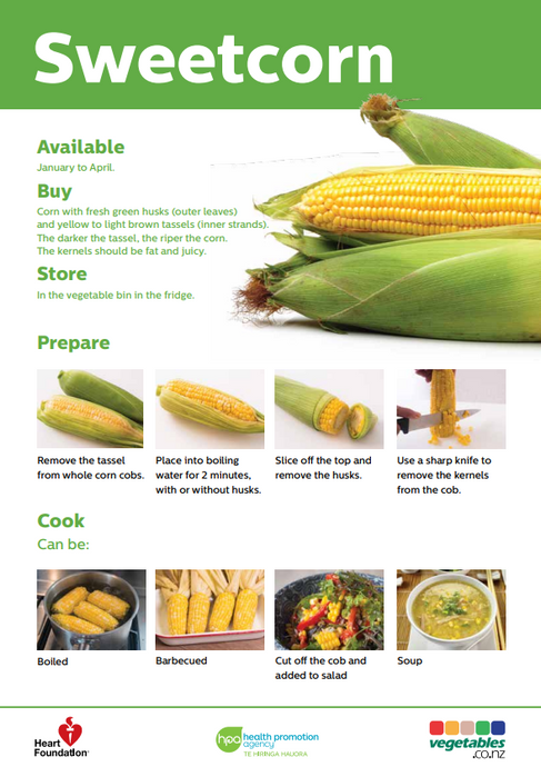 Easy meals with vegetables: Sweetcorn - NPA199