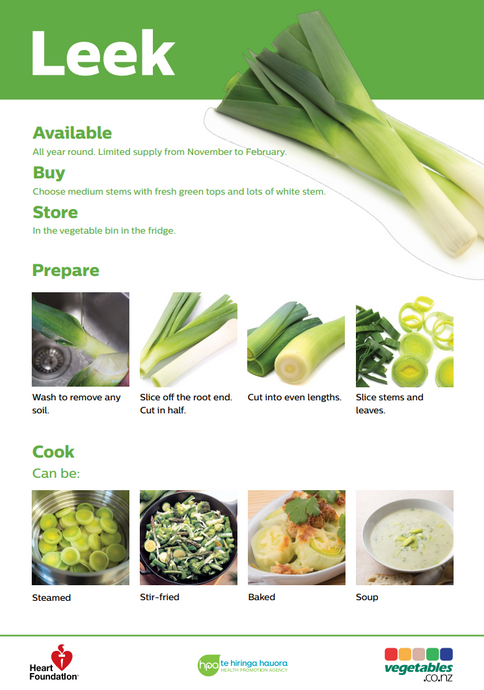 Easy meals with vegetables: Leek - NPA229
