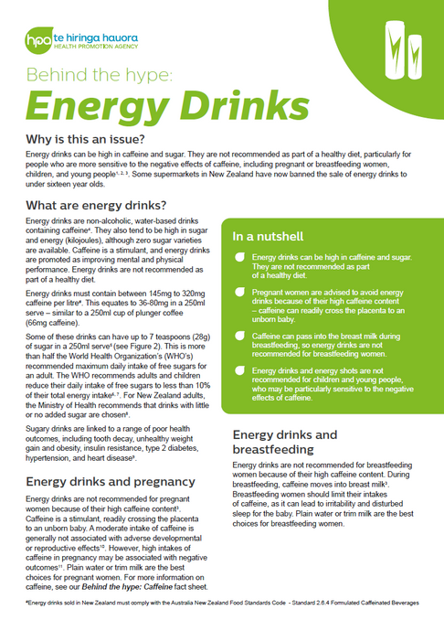 Behind the hype: Energy Drinks