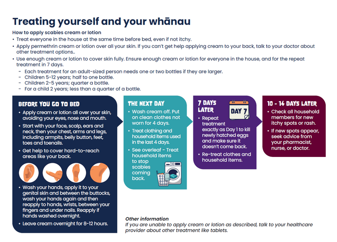 Treat household items to stop scabies coming back - NPHS027