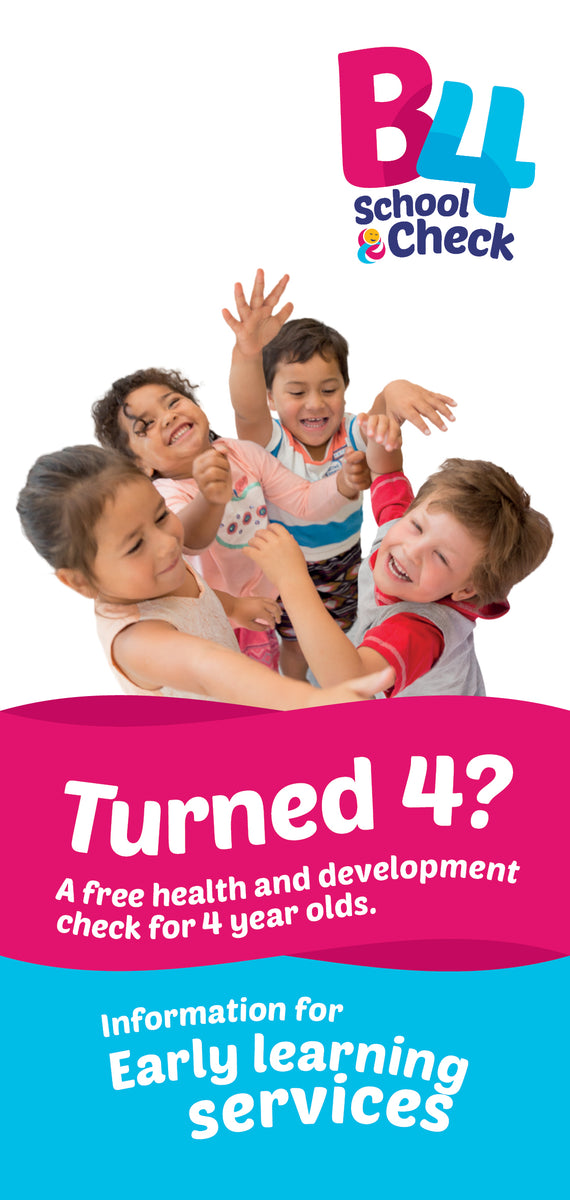 Check For Learning Image B4 School Check: Information for Early learning services all regions ...