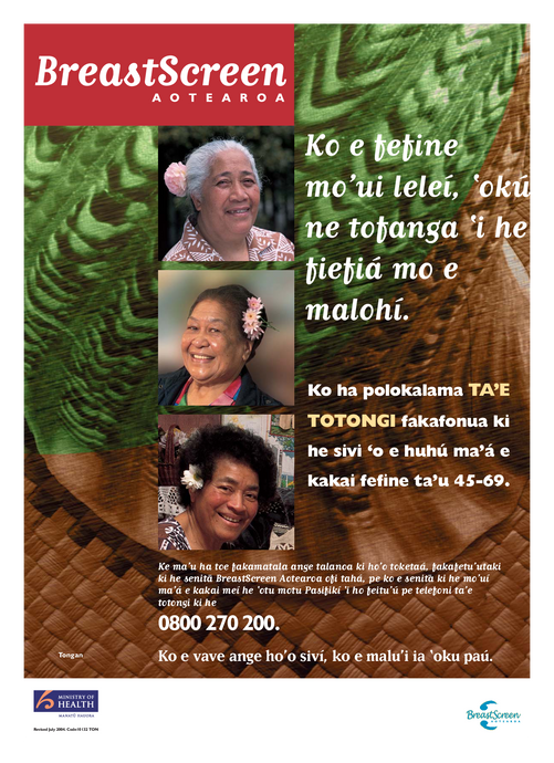 BreastScreen Aotearoa – Tongan version