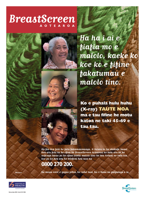 BreastScreen Aotearoa – Niuean version