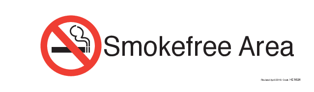 Smokefree Area - Sticker - HE1624