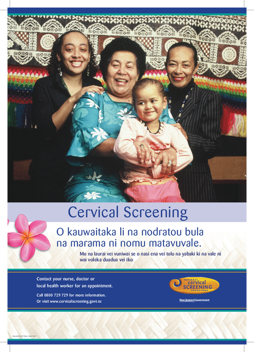 Cervical Screening – Fijian version - HE1828