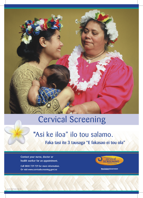 Cervical screening – Tuvaluan version - HE1830
