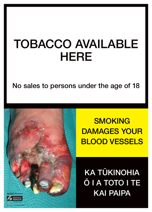 Tobacco Available Here - sign for retailers only