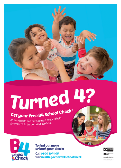B4 School Check Promotional Poster Auckland region - English version - HE2447